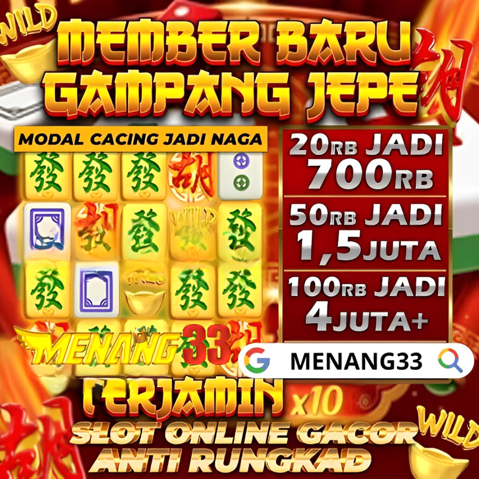 MENANG33 : SITUS SLOT 24 DEPO VIA BANK